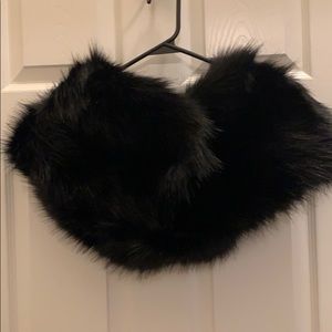Black Fur Shrug